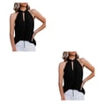 thumbnail image 4 of Minnieouse Blusa sin mangas para mujer, camisa bonita para niñas, ropa de moda transpirable para baile de compras, Top elegante de verano blanco M Type2 NO2 Minnieouse CBP250978, 4 of 5