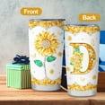 thumbnail image 4 of Initial D Tumbler Mug Gifts,Monogrammed Gifts for Women,Personalized Gifts,Personalized Tumbler Cup for Wedding Birthday Graduation Party,Unique Initial Sunflower Gifts for Women Her Mom Teacher 20oz, 4 of 6