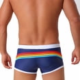 thumbnail image 6 of Men's Square Leg Swim Briefs Tight Swim Trunks Swimsuit Athletic Bathing Suit Swimwear with Liner Drawstring Hawaii Print Swim Bottoms 2026 Summer Beach Vacation Outfits, 6 of 9