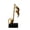 B, variant on Music Note Sculpture, Gold Resin Musical Symbol Figurine, Modern Tabletop Decoration for Piano Room Home Office Table Centerpiece