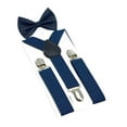 thumbnail image 3 of Conjunto de tirantes para niños, pajarita, tirantes para esmoquin Y correas para los hombros en la espalda Y tirantes para la espalda, pantalones con Azul oscuro Yinane Tirantes para niños, 3 of 8