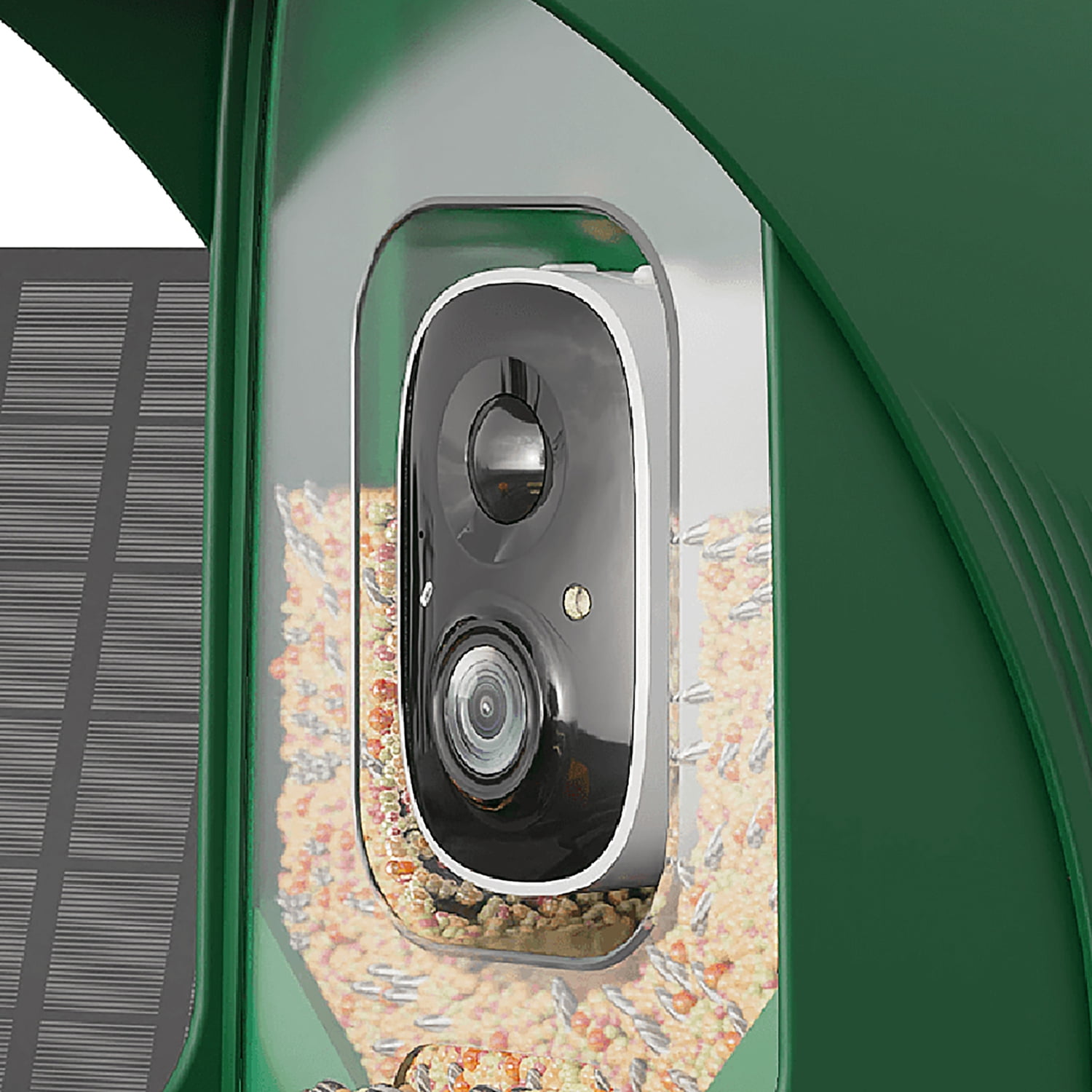 PerchMe AI-Recognition Smart Bird Feeder with Camera, Solar Powered (Forest Green), SF-BF-FG01