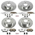 thumbnail image 3 of PowerStop Front and Rear Z26 Street Warrior Carbon-Fiber Ceramic Brake Pad and Drilled and Slotted Rotor Kit Fits: FORD Select Models K1302-26, 3 of 9