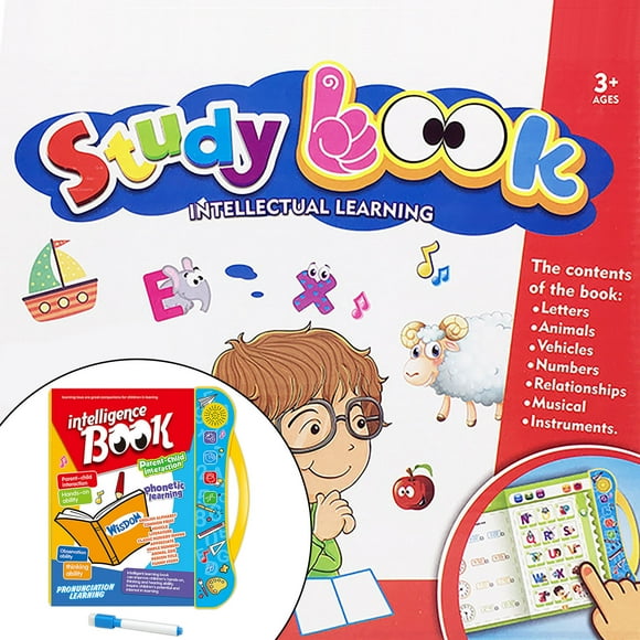 Toys Games Kids,Christmas Decorations Toys Clearance,Sound Book for Children Interactive Toy with English Letters,Words and Shapes. Educational Toys for Toddlers,Learning Toys for 3 Years and Older