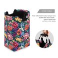 thumbnail image 3 of Yayeee Freestanding Laundry Hamper with Handle Collapsible Large Storage Basket for Clothes, Ethereal Floral Harmony, 3 of 7