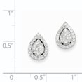 thumbnail image 2 of 14K White Gold Diamond Post Earrings, 2 of 2