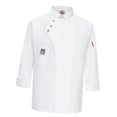 thumbnail image 3 of Chaquetas Abrigo de Manga Larga Uniformes Hotel Restaurantes - Blanco, L Sunnimix uniforme de chaqueta de chef, 3 of 7