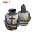 thumbnail image 5 of Sudadera con capucha de caballero templario para hombre, sudadera con estampado 3D para hombre y mujer, sudaderas con capucha informales, jersey de hip hop, camisetas de calle Harajuku, 5 of 5