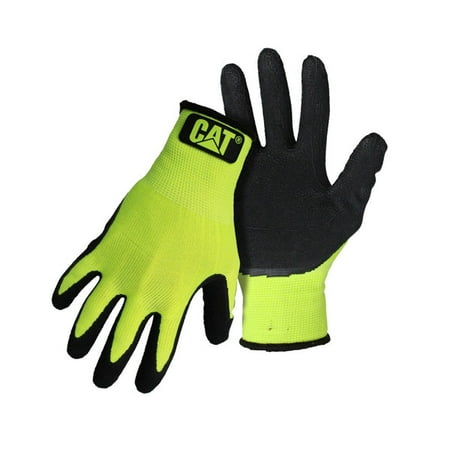 

Cat CAT017418M Hivis Poly Knit Coated Palm Glove Medium