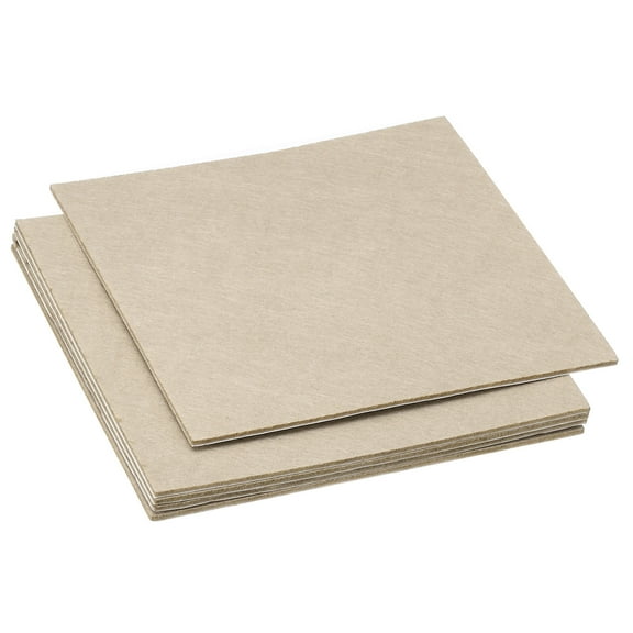 Uxcell 12x12 Inch Lamp Base Felt, 5Pack 2mm Thickness Square Soft Adhesive Non-slip Backed Felt Beige
