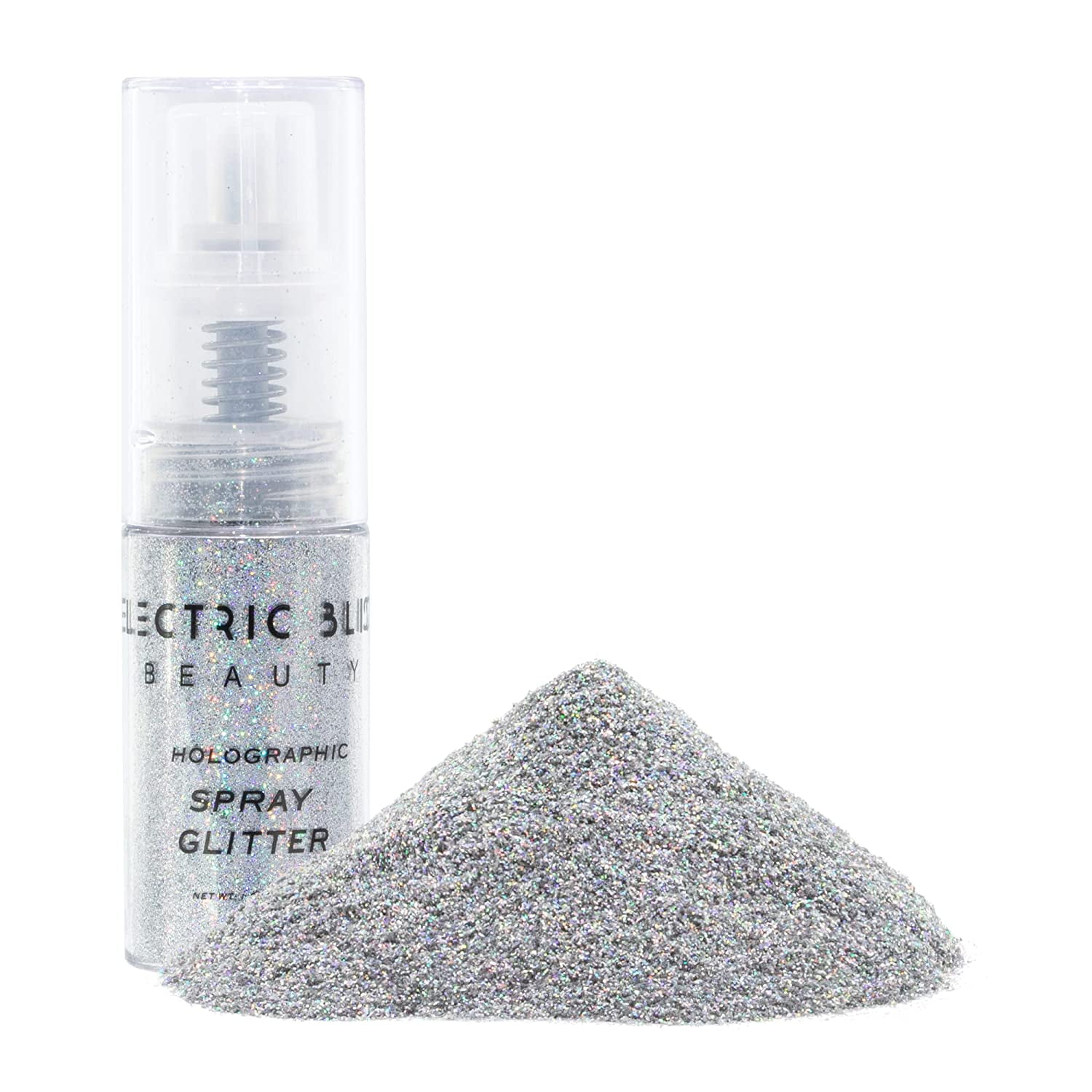Holographic Silver Glitter Spray Shiny Glitter Spray, Body Glitter