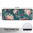 thumbnail image 5 of Kitchen Rugs Sets Of 2,Pioneer Flower Floral Print Pattern Anti Fatigue Kitchen Mat Rugs Non Slip Washable,Decorative Kitchen Floor Mats for Kitchen,Sink,Laundry,17"x47"+17"x47", 5 of 5