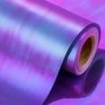 thumbnail image 1 of Rollo de papel de regalo Yarcony, holográfico, 43 x 10 m, color morado, 1 of 7