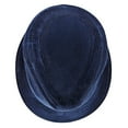 thumbnail image 4 of Montique Cobalt Fedora Corduroy Stingy Brim Hat H18, 4 of 5