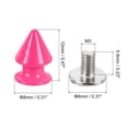 thumbnail image 2 of 20Sets Cone Spike Stud Rivet, 8x12mm Screw Back Tree Studs and Spikes for Leather Craft(Phosphor), 2 of 6