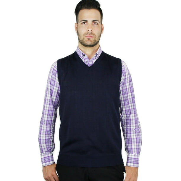 Blue Ocean Mens Solid Sweater Vest (sv243)