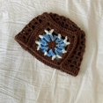 thumbnail image 1 of LinYooLi Bonnets Tricotés Floraux pour Femmes Bonnet Crocheté Fait Main Bonnet de Voyage Extérieur, 1 of 6