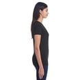 thumbnail image 3 of Threadfast Apparel Ladies' Invisible Stripe V-Neck T-Shirt - 252RV, 3 of 3