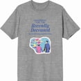 thumbnail image 4 of Beetlejuice Handbook For The Recently Deceased Men's Heather Gray Crew Neck Short Sleeve Tee-Medium, 4 of 6