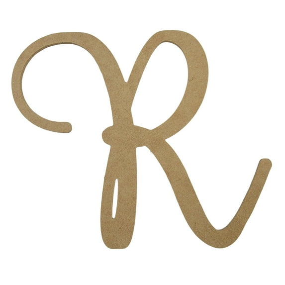 Wooden Letter Unfinished, Fairybells Font, Craft Cutout