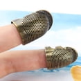 thumbnail image 5 of 5 uds Retro Protector de dedos dedal anillo aguja accesorios de costura (S) Tmvgtek Oficina Multiescena Multifunción, 5 of 5