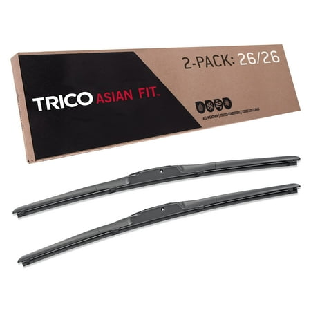 TRICO Solutions™ Asian Fit 26 Inch Pack of 2 High Performance Automotive Replacement Windshield Wiper Blades for 2017-2021 Honda Clarity (57-2626)