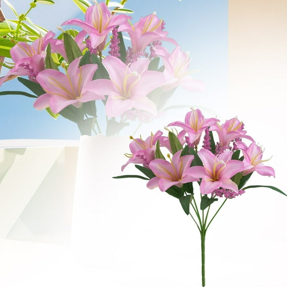 Binwennn Realistic Flower Bouquet For Home Lifesize Floral Arrangements For Living Room Wedding And Flowers Roses Silk Peonies Flowers Flowers for outside Wisteria Flowers Fall Colors Tall Flowers for