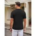thumbnail image 5 of Coshow Mens Polo Shirts Short Sleeve Knit Golf Shirts Collared Slim Fit T Shirts, 5 of 5