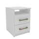 thumbnail image 1 of Buro Mesa de Noche Con 2 Cajones Color Blanco Veneza 2329, 1 of 3