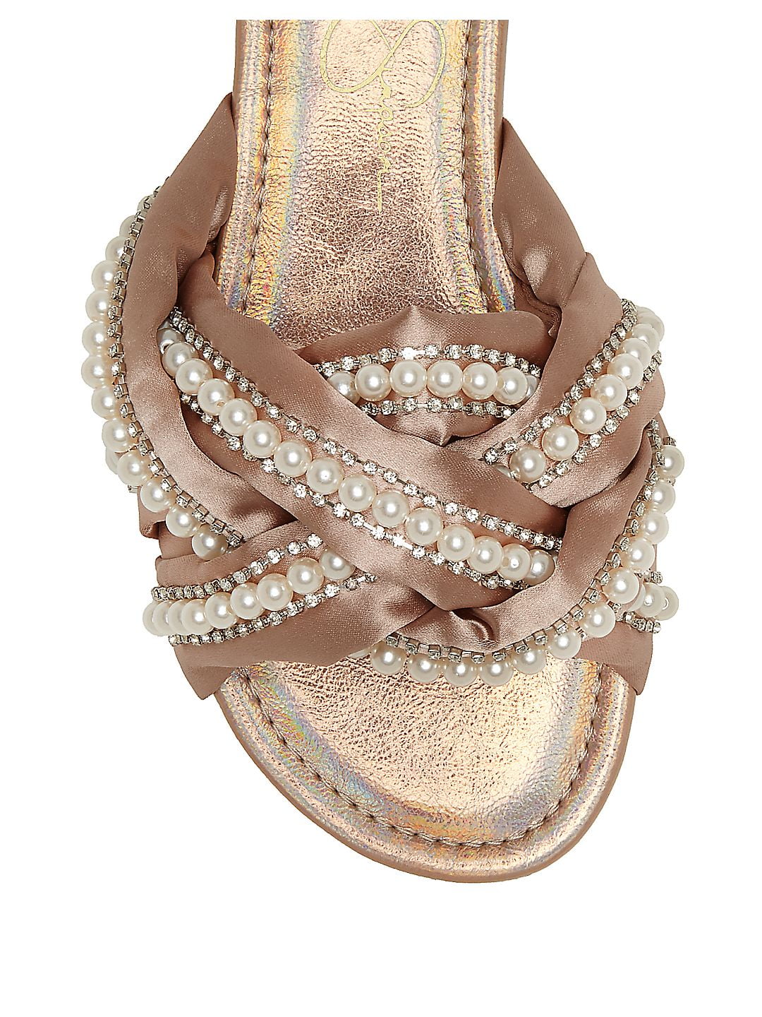 jessica simpson rhondalin beaded slides