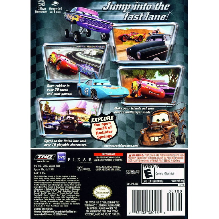 Disney•Pixar Cars cover or packaging material - MobyGames