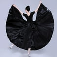 thumbnail image 4 of Long Full Circle Satin Long Skirt Swing Belly Dance Festival Skirt, 4 of 6