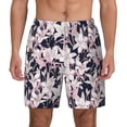 thumbnail image 2 of Goofa Lilies Flowers Printed Men's Swim Trunks Board Shorts Quick Dry Mens Swimming Trunks with Compression Liner,Breathable Fit Hawaii Beach Shorts-Large, 2 of 9