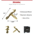 thumbnail image 3 of KitchaBon Gold Napkin Rings Set of 6, Table Setting Centerpiece - Seahorse, 3 of 3