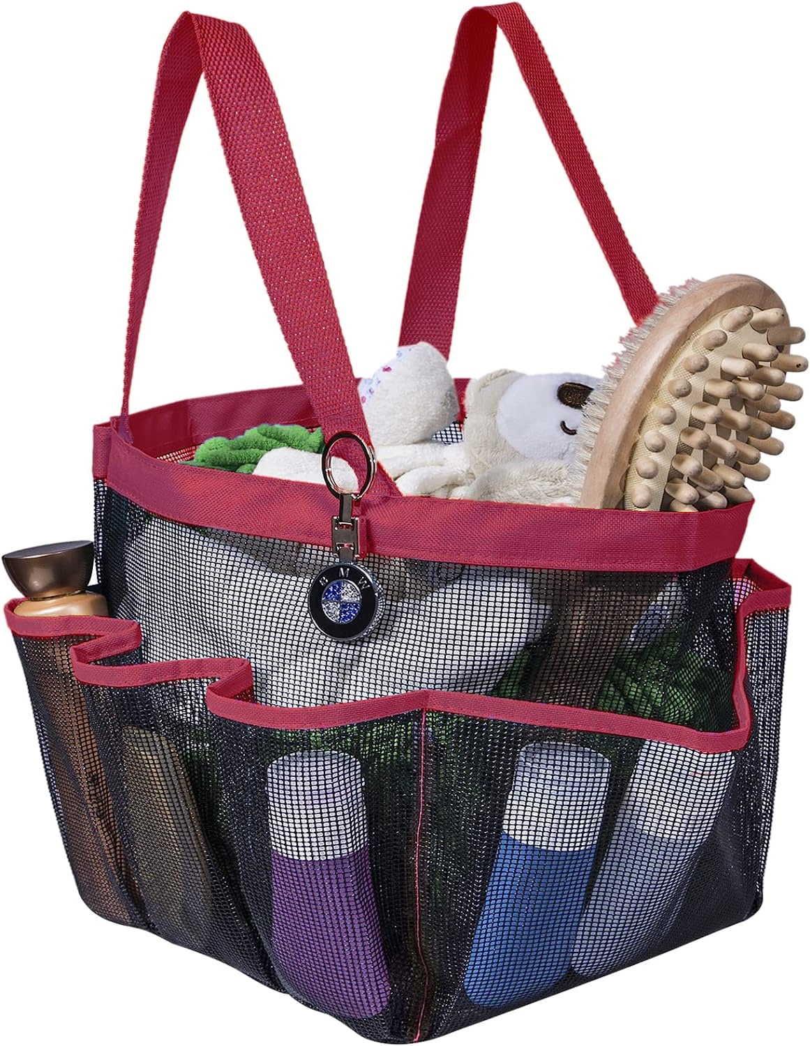 Mesh Shower Caddy with Durable Handles Portable Shower Tote Bag Basket