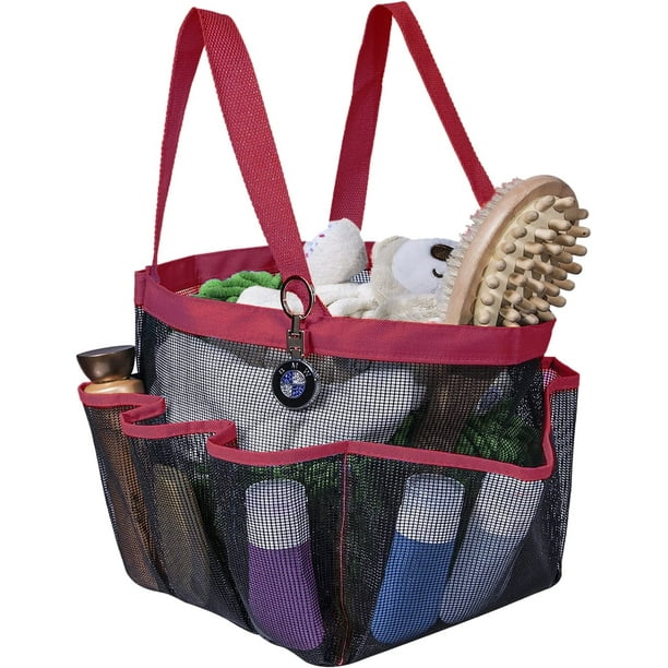 Mesh Shower Caddy with Durable Handles Portable Shower Tote Bag Basket