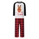 thumbnail image 1 of Conjunto de pijamas navideños familiares a juego con estampado de dibujos animados, camisetas de manga larga con pantalones a cuadros, ropa de dormir para el hogar para adultos, niños y bebés, 1 of 5