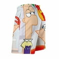 thumbnail image 4 of Phineas And Ferb Mens Board Shorts Quick Dry Swim Trunk Lightweight Soft Swimsuit Youth Bathing Suit for Boys XL, 4 of 8