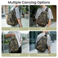 thumbnail image 6 of New York Xpress Camo Sling Bag Expandable 14–25L Daypack for Travel Hiking Cycling, ArmyGreen,118, 6 of 10
