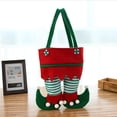 thumbnail image 2 of Bolsas de dulces navideñas con espíritu navideño de Papá Noel, sacos, medias, recuerdos de fiesta, decoración rojo, 2 of 9