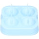 thumbnail image 5 of Molde para hacer bolas de hielo, bandeja redonda de silicona con 4 orificios y embudo con tapa, herramientas de bricolaje hechas a mano, 5 of 8