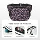 thumbnail image 5 of Fotbe Flower Cangurera Cuadrada con Estampado de Doble Capa, Bolsa de Cintura Ajustable Mini para Hombres y Mujeres, 5 of 9