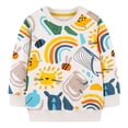 thumbnail image 2 of yocbz Toddler Sweatshirt Girls Baby Toddler Girl Sweatshirt Long Sleeve Outfit Newborn Clothes White,Size for 4-5 Years, 2 of 9