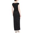 thumbnail image 2 of Jessica Howard Womens Metallic Floral Print Evening Dress Black 14, 2 of 2