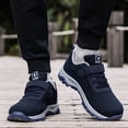 thumbnail image 6 of Xiaoxatg Men's Casual Shoes Low Top Breathable Strap Lightweight Sports Shoes for Everyday Comfort and Style 9.5 Dark Blue, 6 of 6