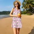 thumbnail image 3 of Bingfone Cute puppy Print Women's Sleeveless Dress, Loose Fit Summer Casual Dress, Comfortable and Lightweight Dress for Daily Wear, 3 of 7