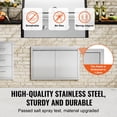 thumbnail image 3 of KFFKFF BBQ Island Entry Door Stainless Steel 30x21 Inch Outdoor Kitchen Door, 3 of 9
