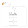 thumbnail image 2 of GDF Studio 4-Light Square Ceiling Light, Farmhouse Kitchen Island Fixture, Matte Black, 2 of 9