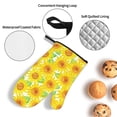 thumbnail image 3 of Cauagu Sunflowers2 Print Oven Mitts and Pot Holders 4 pcs Set,Extra Thicken Long Kitchen Oven Glove Potholders BBQ Gloves-Oven Mitts and Pot Holders(11 Inch), 3 of 6