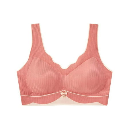 

GaThRRgYP Bras for Women Clearance Women s Push-up Non-slip Lace Flower Surface Beautiful Back Seamless Push-up One-piece Bra without Steel Ring